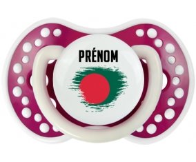 Drapeau effet pinceau Bangladesh avec prénom Sucete LOVI Dynamic Fuchsia phosphorescente