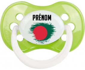 Drapeau effet pinceau Bangladesh avec prénom Sucete Anatomique Vert classique