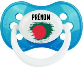 Drapeau effet pinceau Bangladesh avec prénom Sucete Anatomique Cyan classique
