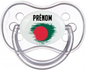 Drapeau effet pinceau Bangladesh avec prénom Sucete Anatomique Transparente classique