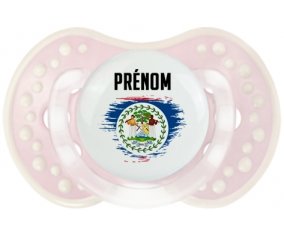 Drapeau effet pinceau Belize avec prénom Sucete LOVI Dynamic Retro-rose-tendre classique