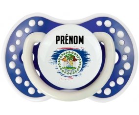 Drapeau effet pinceau Belize avec prénom Sucete LOVI Dynamic Bleu-marine phosphorescente