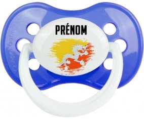 Drapeau effet pinceau Bhoutan avec prénom : Sucette Anatomique personnalisée