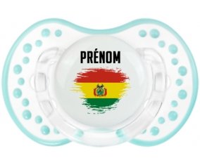 Drapeau effet pinceau Bolivie avec prénom Sucete LOVI Dynamic Retro-blanc-lagon classique