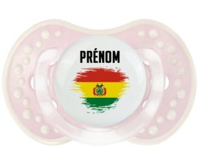 Drapeau effet pinceau Bolivie avec prénom Sucete LOVI Dynamic Retro-rose-tendre classique