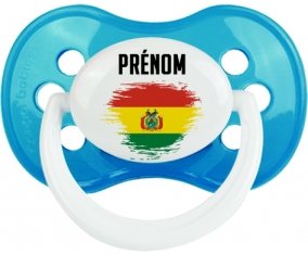 Drapeau effet pinceau Bolivie avec prénom Sucete Anatomique Cyan classique