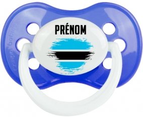 Drapeau effet pinceau Bostwana avec prénom : Sucette Anatomique personnalisée