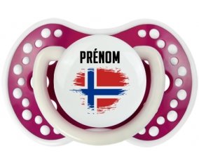 Drapeau effet pinceau Île Bouvet avec prénom Sucete LOVI Dynamic Fuchsia phosphorescente