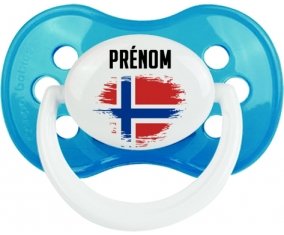 Drapeau effet pinceau Île Bouvet avec prénom Sucete Anatomique Cyan classique
