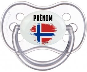 Drapeau effet pinceau Île Bouvet avec prénom Sucete Anatomique Transparente classique