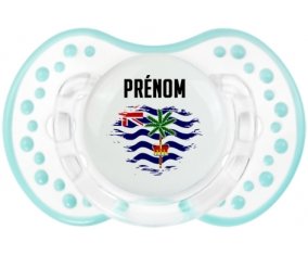 Drapeau effet pinceau Territoire britannique de l'océan Indien avec prénom Sucette LOVI Dynamic Retro-blanc-lagon classique