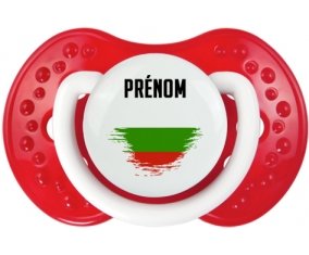 Drapeau effet pinceau Bulgarie avec prénom Sucete LOVI Dynamic Blanc-rouge classique