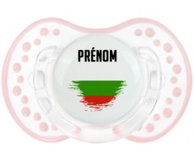 Drapeau effet pinceau Bulgarie avec prénom Sucete LOVI Dynamic Retro-blanc-rose-tendre classique