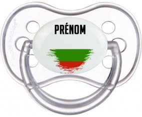 Drapeau effet pinceau Bulgarie avec prénom Sucete Anatomique Transparente classique