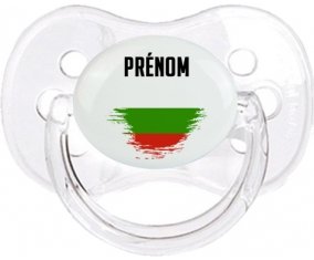 Drapeau effet pinceau Bulgarie avec prénom Sucete Cerise Transparent classique