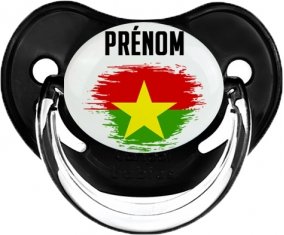 Drapeau effet pinceau Burkina Faso avec prénom Sucete Physiologique Noir classique