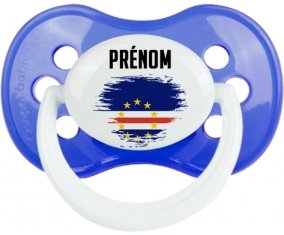 Drapeau effet pinceau Cap-Vert avec prénom : Sucette Anatomique personnalisée