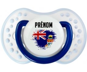 Drapeau effet pinceau Îles Caïmans avec prénom Sucette LOVI Dynamic Marine-blanc-bleu classique