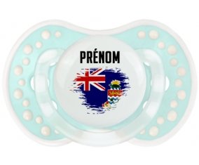 Drapeau effet pinceau Îles Caïmans avec prénom Sucette LOVI Dynamic Retro-turquoise-lagon classique