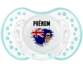 Drapeau effet pinceau Îles Caïmans avec prénom Sucette LOVI Dynamic Retro-blanc-lagon classique