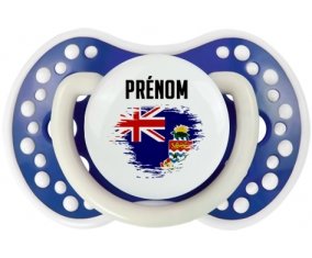 Drapeau effet pinceau Îles Caïmans avec prénom Sucette LOVI Dynamic Bleu-marine phosphorescente