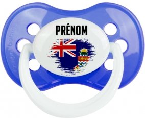 Drapeau effet pinceau Îles Caïmans avec prénom : Sucette Anatomique personnalisée