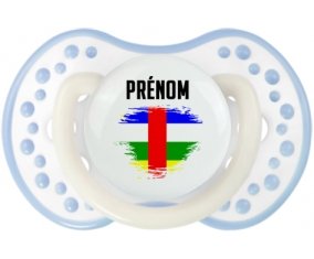 Drapeau effet pinceau République centrafricaine avec prénom Sucete LOVI Dynamic Blanc-cyan classique