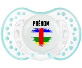 Drapeau effet pinceau République centrafricaine avec prénom Sucete LOVI Dynamic Retro-blanc-lagon classique