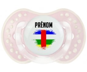 Drapeau effet pinceau République centrafricaine avec prénom Sucete LOVI Dynamic Retro-rose-tendre classique