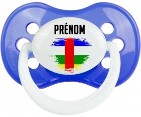 Drapeau effet pinceau République centrafricaine avec prénom Sucete Anatomique Bleu classique