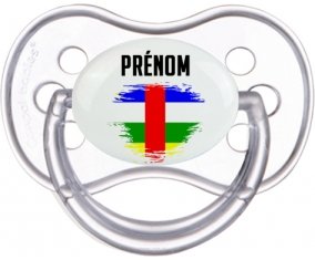 Drapeau effet pinceau République centrafricaine avec prénom Sucete Anatomique Transparente classique