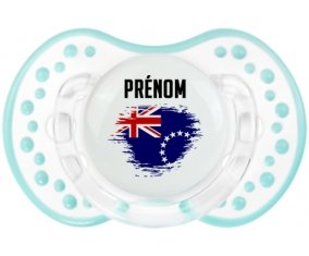 Drapeau effet pinceau les Îles Cook avec prénom Sucete LOVI Dynamic Retro-blanc-lagon classique