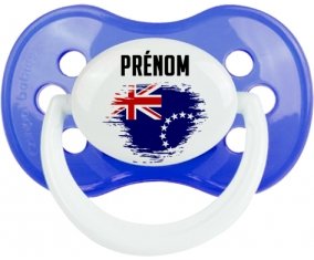 Drapeau effet pinceau les Îles Cook avec prénom : Sucette Anatomique personnalisée
