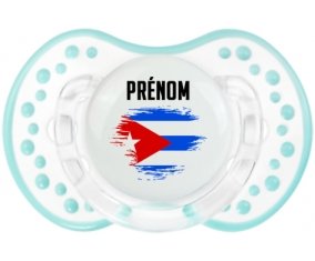 Drapeau effet pinceau Cuba avec prénom Sucete LOVI Dynamic Retro-blanc-lagon classique