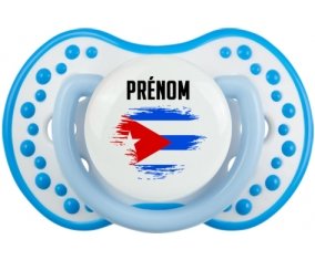 Drapeau effet pinceau Cuba avec prénom Sucete LOVI Dynamic Blanc-bleu phosphorescente