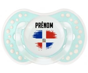 Drapeau effet pinceau République Dominicaine avec prénom Sucete LOVI Dynamic Retro-turquoise-lagon classique