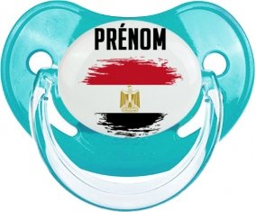 Drapeau effet pinceau Egypte avec prénom : Sucette Physiologique personnalisée