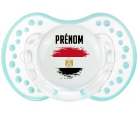 Drapeau effet pinceau Egypte avec prénom Sucette LOVI Dynamic Retro-blanc-lagon classique