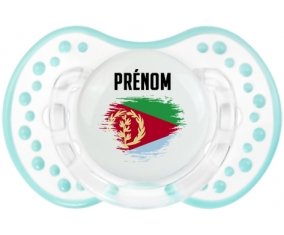 Drapeau effet pinceau Érythrée avec prénom Sucette LOVI Dynamic Retro-blanc-lagon classique
