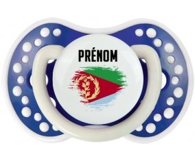 Drapeau effet pinceau Érythrée avec prénom Sucette LOVI Dynamic Bleu-marine phosphorescente