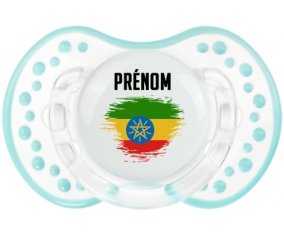 Drapeau effet pinceau Ethiopie avec prénom Sucete LOVI Dynamic Retro-blanc-lagon classique