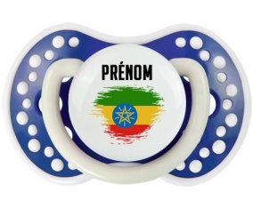 Drapeau effet pinceau Ethiopie avec prénom Sucete LOVI Dynamic Bleu-marine phosphorescente