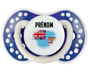 Drapeau effet pinceau Fidji avec prénom Sucete LOVI Dynamic Bleu-marine phosphorescente