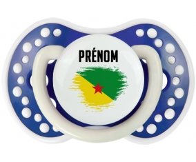 Drapeau effet pinceau Guyane Française avec prénom Sucete LOVI Dynamic Bleu-marine phosphorescente