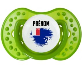 Drapeau effet pinceau Terres australes françaises avec prénom : Sucette LOVI Dynamic personnalisée