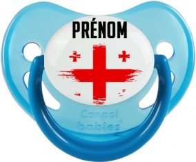 Drapeau effet pinceau Géorgie avec prénom Sucete Physiologique Bleue phosphorescente