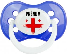 Drapeau effet pinceau Géorgie avec prénom : Sucette Anatomique personnalisée