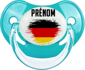 Drapeau effet pinceau Allemagne avec prénom : Sucette Physiologique personnalisée