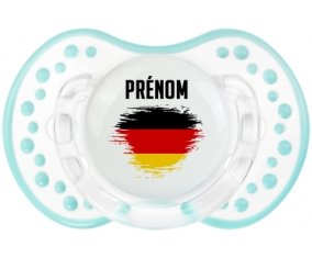 Drapeau effet pinceau Allemagne avec prénom Sucette LOVI Dynamic Retro-blanc-lagon classique