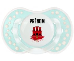 Drapeau effet pinceau Gibraltar avec prénom Sucete LOVI Dynamic Retro-turquoise-lagon classique